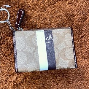 Coach Card Holder with Key Ring